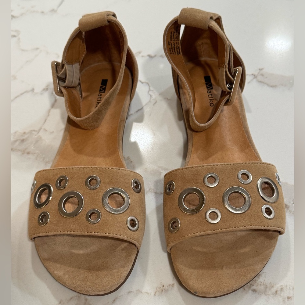 MATIKO GEMMA Sandals with Silver Hardware